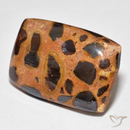 Jaspe Multicolorido Natural 19.75ct, Almofada, Opaco