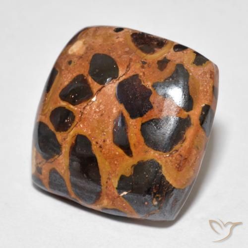 14.39ct Natural Multicolorido Jaspe, Almofada, Opaco