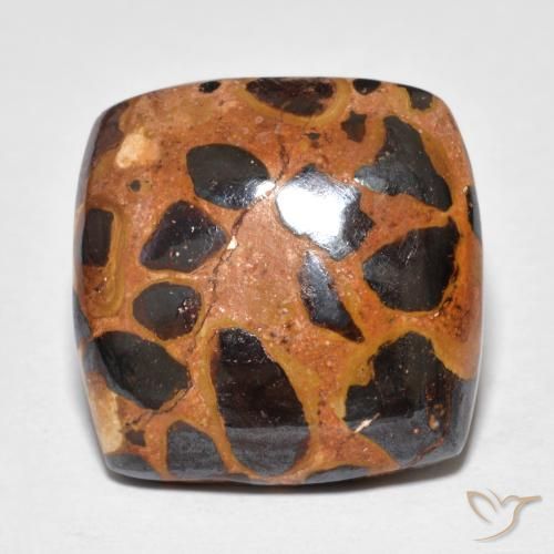 Jaspe Multicolorido Natural 14.39ct, Almofada, Opaco