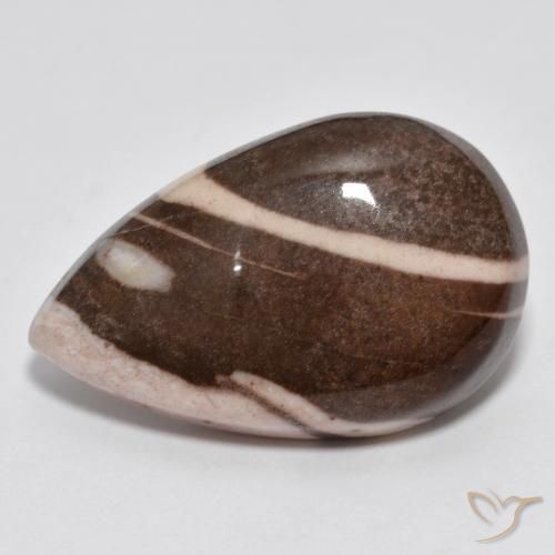 17.02ct Natural Multicolorido Jaspe, Formato de pêra, Opaco