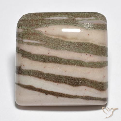26.77ct Natural Multicolorido Jaspe, Quadrado, Opaco