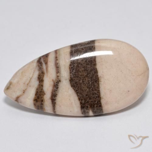 11.00ct Natural Multicolorido Jaspe, Formato de pêra, Opaco