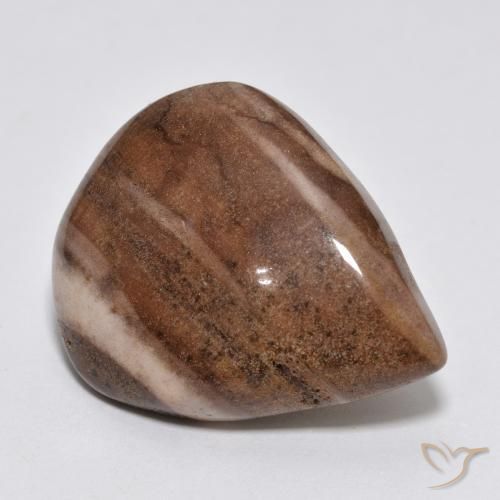Jaspe Multicolorido Natural 16.49ct, Formato de pêra, Opaco