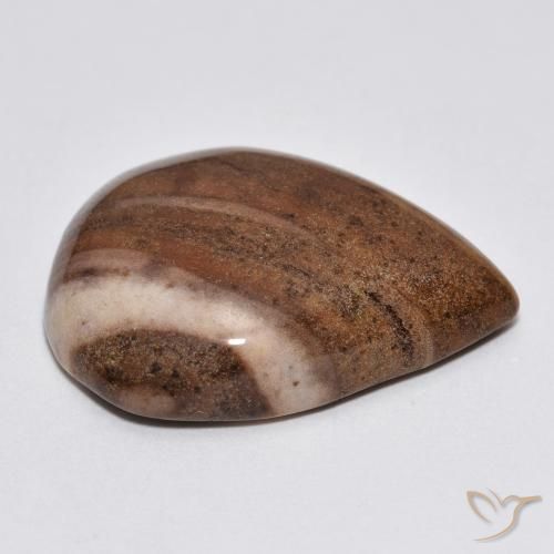 Jaspe Multicolorido Natural 16.49ct, Formato de pêra, Opaco