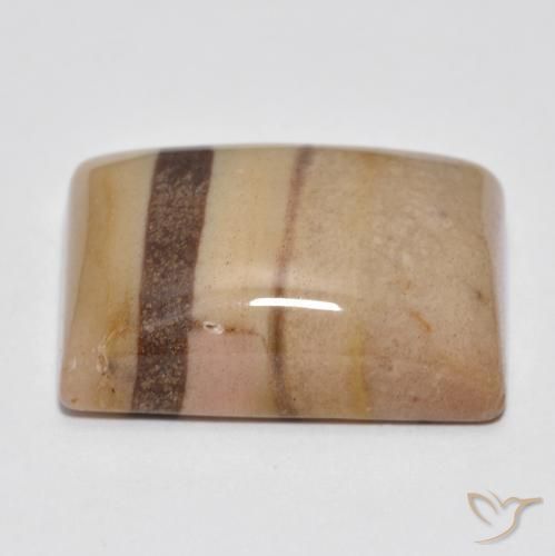 Jaspe Multicolorido Natural 22.36ct, baguete, Opaco