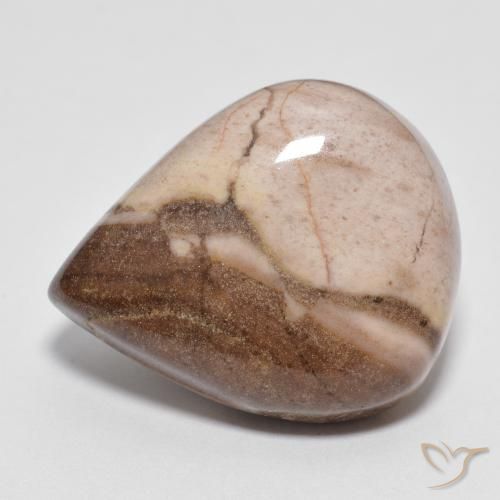 13.35ct Natural Multicolorido Jaspe, Formato de pêra, Opaco