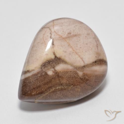 Jaspe Multicolorido Natural 13.35ct, Formato de pêra, Opaco