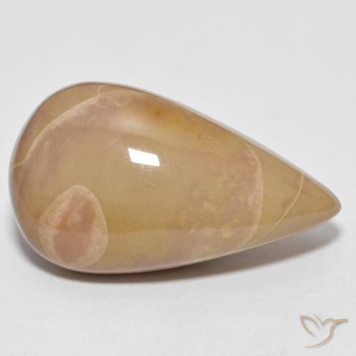 16.04ct Natural Multicolorido Jaspe, Formato de pêra, Opaco