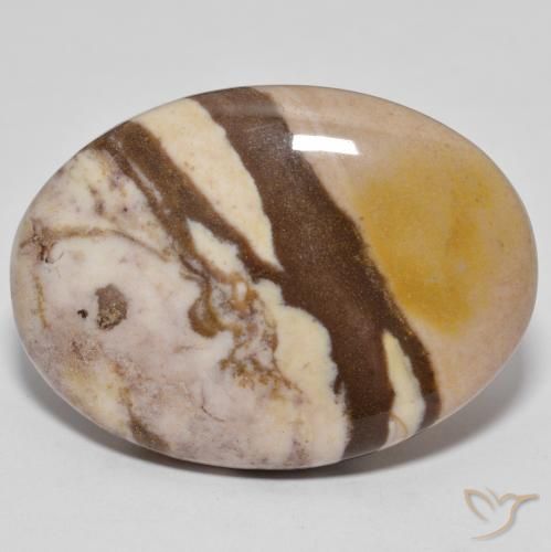 25.71ct Natural Multicolorido Jaspe, oval, Opaco