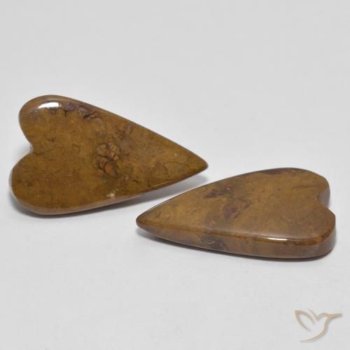 Pedras preciosas de Jaspe Multicolorido natural de 12.97 ct, Coração, Opaco