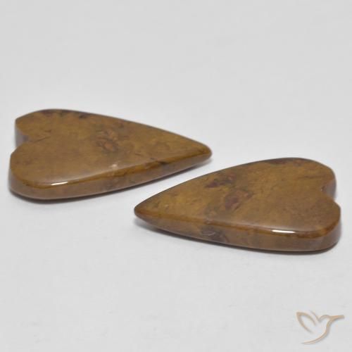 Pedras preciosas de Jaspe Multicolorido natural de 12.97 ct, Coração, Opaco