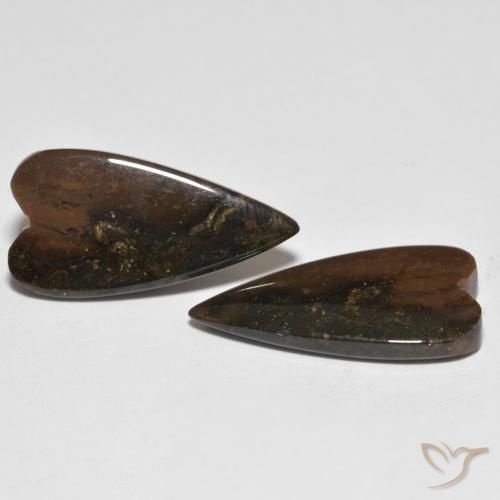 Pedras preciosas de Jaspe Multicolorido natural de 12.56 ct, Coração, Opaco