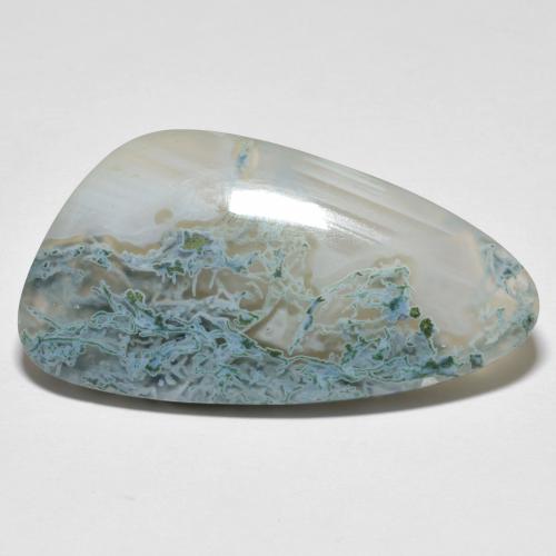 Jaspe multicolorido natural 28,82ct, forma extravagante, translúcido