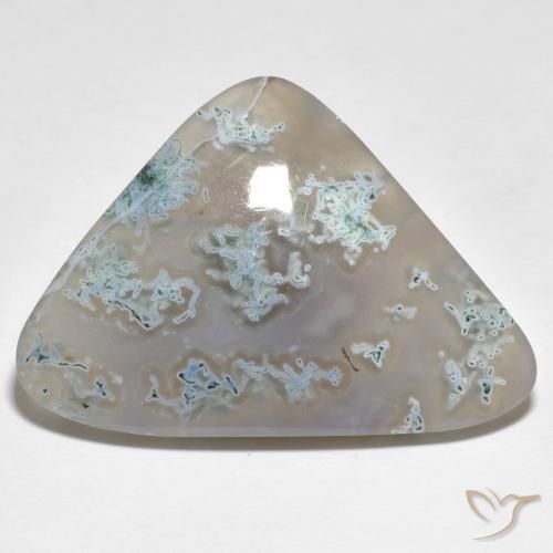 33.55ct Natural Multicolorido Jaspe, Trilhão, Translúcido