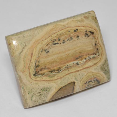 Jaspe multicolorido natural 38,51ct, baguete, opaco