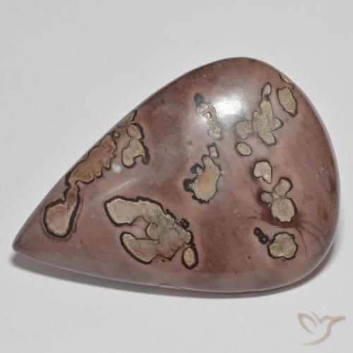 39.91ct Natural Multicolorido Jaspe, Formato de pêra, Opaco