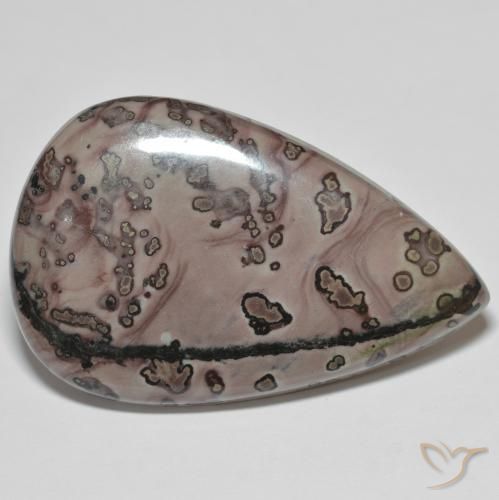 Jaspe Multicolorido Natural 37.38ct, Formato de pêra, Opaco
