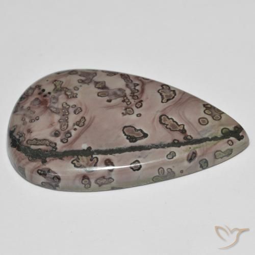 Jaspe Multicolorido Natural 37.38ct, Formato de pêra, Opaco