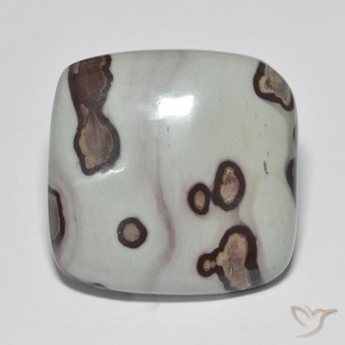 29.21ct Natural Multicolorido Jaspe, Almofada, Opaco