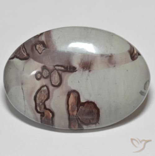 57.73ct Natural Multicolorido Jaspe, oval, Opaco