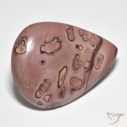 42.71ct Natural Multicolorido Jaspe, Formato de pêra, Opaco