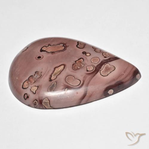 Jaspe Multicolorido Natural 42.71ct, Formato de pêra, Opaco