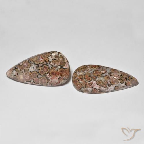 Pedras preciosas de Jaspe Multicolorido natural de 25.03 ct, Formato de pêra, Opaco