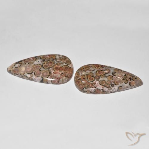 Pedras preciosas de Jaspe Multicolorido natural de 25.03 ct, Formato de pêra, Opaco