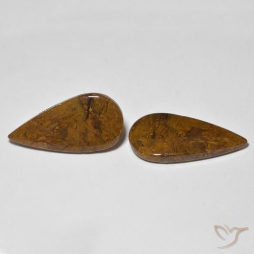 Pedras preciosas de Jaspe Multicolorido natural de 14.78 ct, Formato de pêra, Opaco