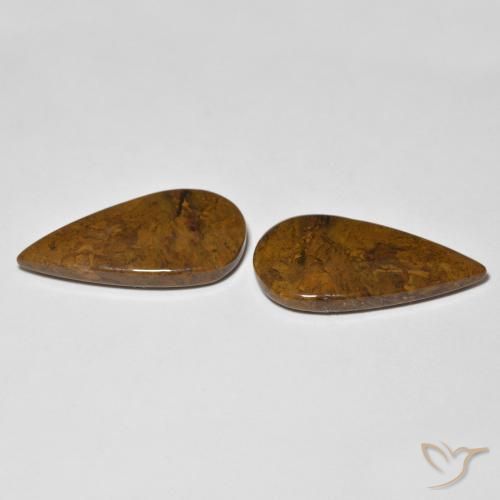 Pedras preciosas de Jaspe Multicolorido natural de 14.78 ct, Formato de pêra, Opaco