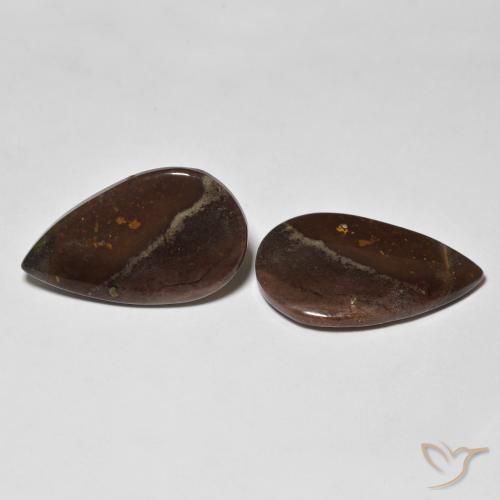 Pedras preciosas de Jaspe Multicolorido natural de 18.05 ct, Formato de pêra, Opaco