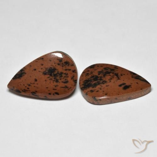 Pedras preciosas de Jaspe Multicolorido natural de 14.45 ct, Formato de pêra, Opaco