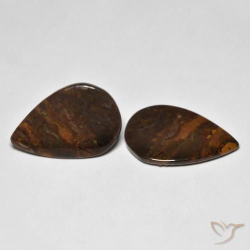 Pedras preciosas de Jaspe Multicolorido natural de 11.59 ct, Formato de pêra, Opaco