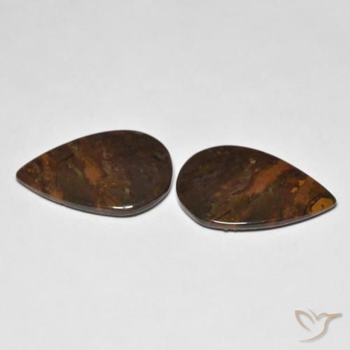 Pedras preciosas de Jaspe Multicolorido natural de 11.59 ct, Formato de pêra, Opaco