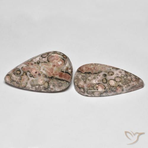 Pedras preciosas de Jaspe Multicolorido natural de 26.15 ct, Formato de pêra, Opaco