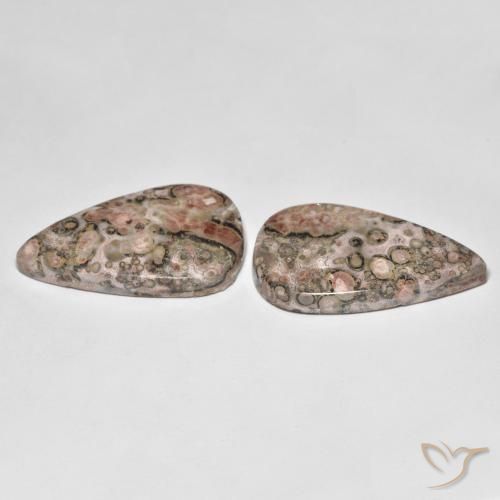 Pedras preciosas de Jaspe Multicolorido natural de 26.15 ct, Formato de pêra, Opaco