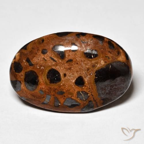 21.98ct Natural Multicolorido Jaspe, oval, Opaco