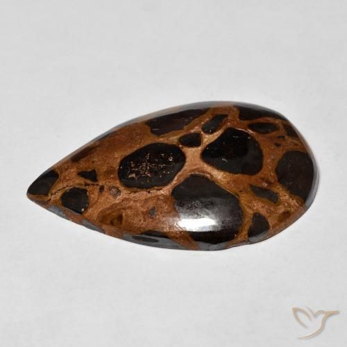 Jaspe Multicolorido Natural 18.20ct, Formato de pêra, Opaco