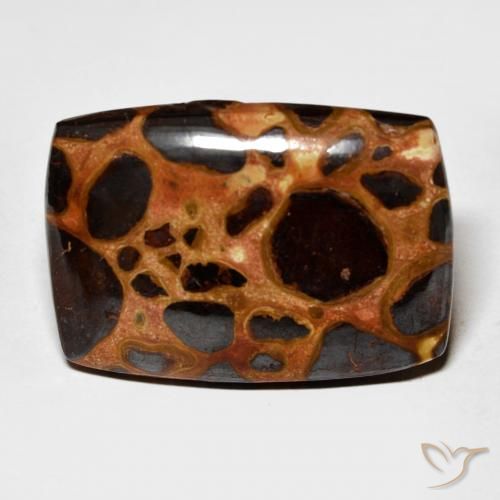 20.65ct Natural Multicolorido Jaspe, Almofada, Opaco