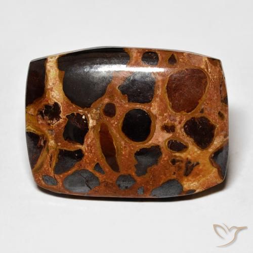18.87ct Natural Multicolorido Jaspe, Almofada, Opaco