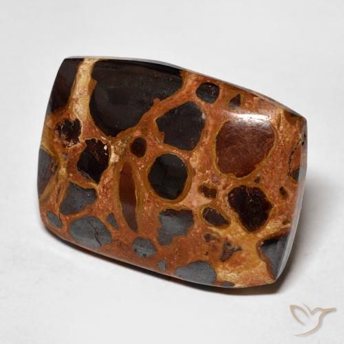 Jaspe Multicolorido Natural 18.87ct, Almofada, Opaco