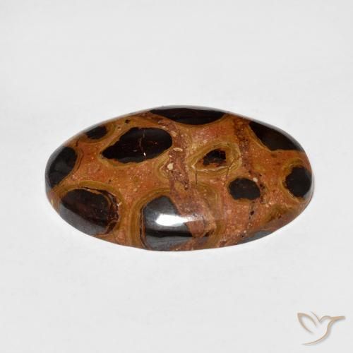 Jaspe Multicolorido Natural 16.68ct, oval, Opaco