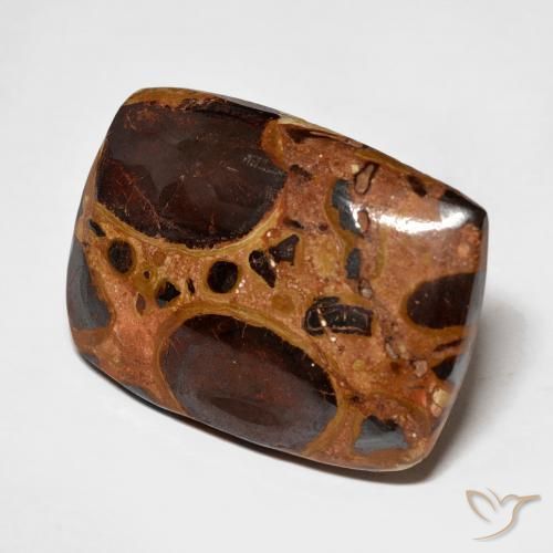 Jaspe Multicolorido Natural 17.46ct, Almofada, Opaco