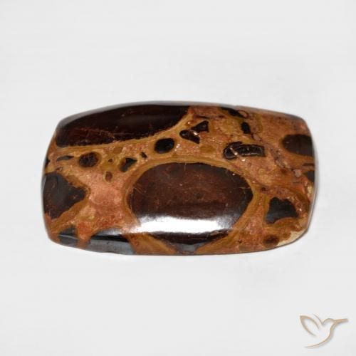 Jaspe Multicolorido Natural 17.46ct, Almofada, Opaco