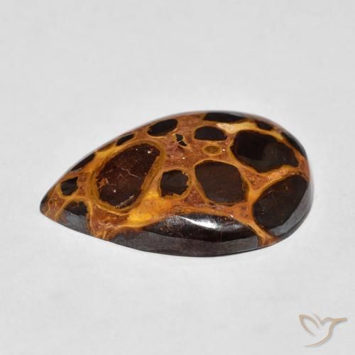 Jaspe Multicolorido Natural 11.12ct, Formato de pêra, Opaco