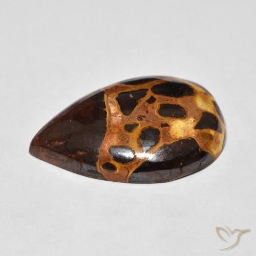 Jaspe Multicolorido Natural 17.96ct, Formato de pêra, Opaco