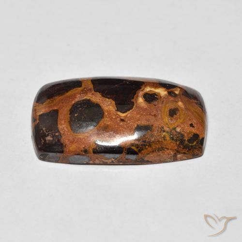 Jaspe Multicolorido Natural 17.12ct, Almofada, Opaco