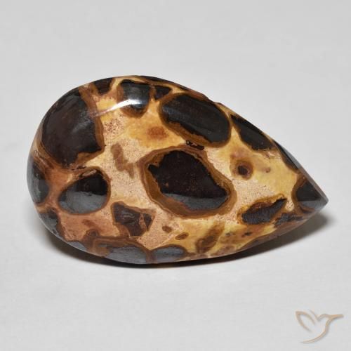 Jaspe Multicolorido Natural 14.68ct, Formato de pêra, Opaco