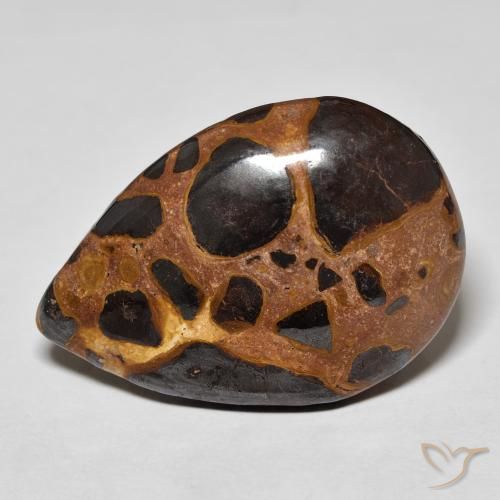 20.87ct Natural Multicolorido Jaspe, Formato de pêra, Opaco, Photo A