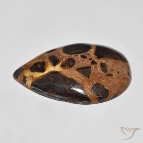 Jaspe Multicolorido Natural 20.87ct, Formato de pêra, Opaco